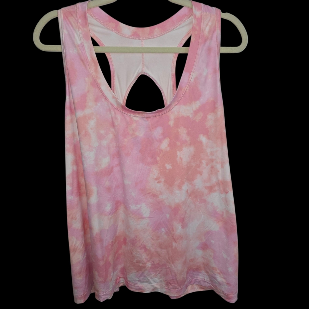 By ATHLETA Pink Tie-Dye Women's Tank Top